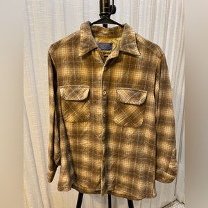 Pendleton Wool Button Up Shirt USA Virgin Wool Large L
